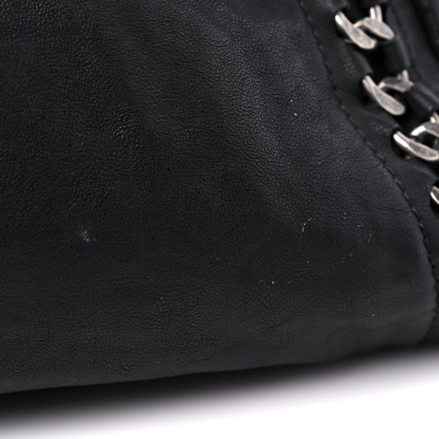 Chanel Glazed Calfskin East West Modern Chain Tote Black 15 of 15