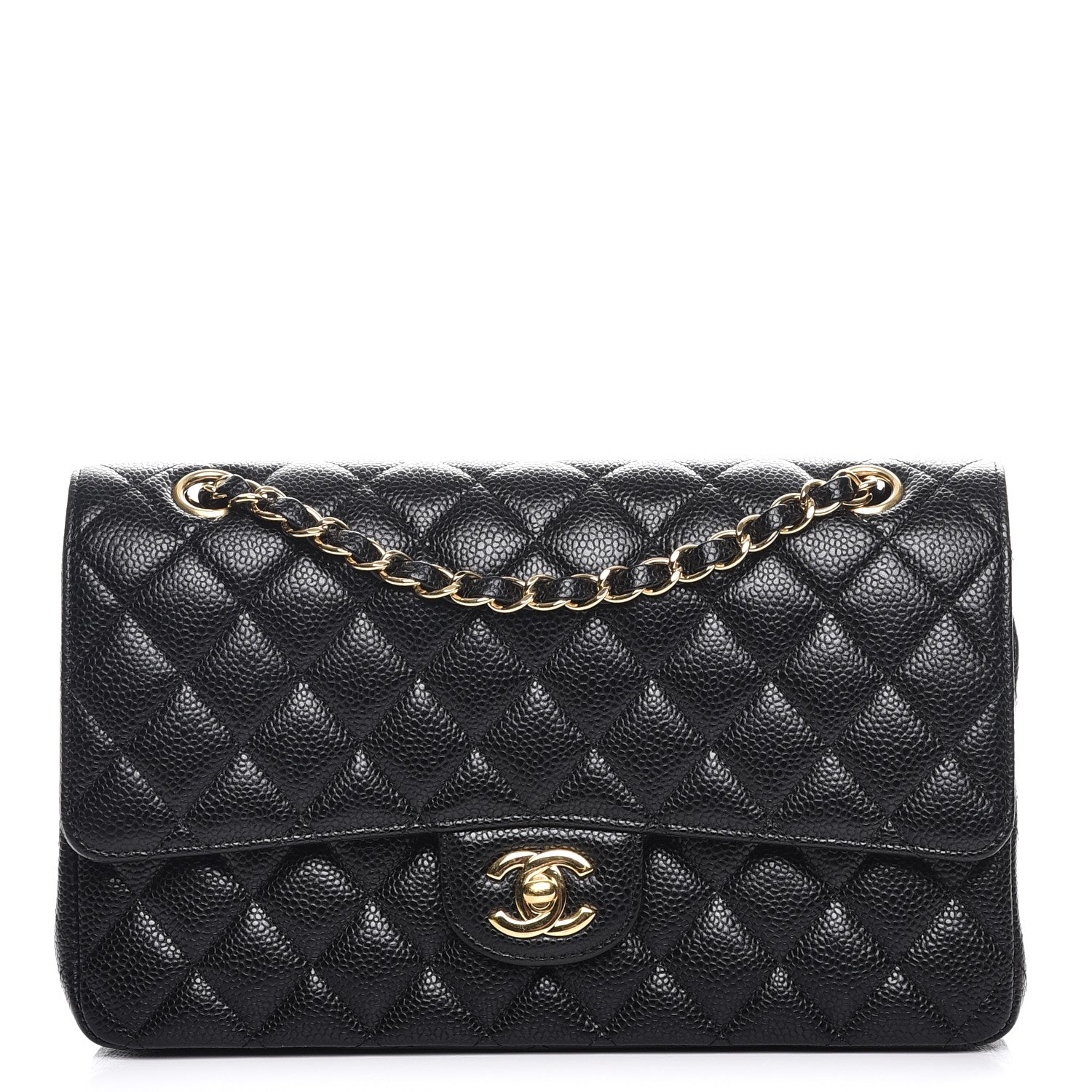 Chanel Caviar Quilted Medium Double Flap Black 1 of 9