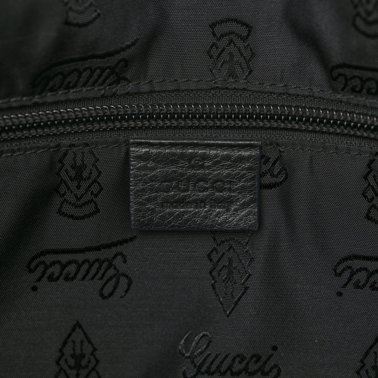 Guccissima Signature Medium Flat Messenger Bag Black