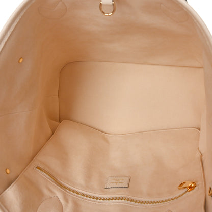 Louis Vuitton Empreinte Monogram Giant Neverfull MM Cream 5 of 8