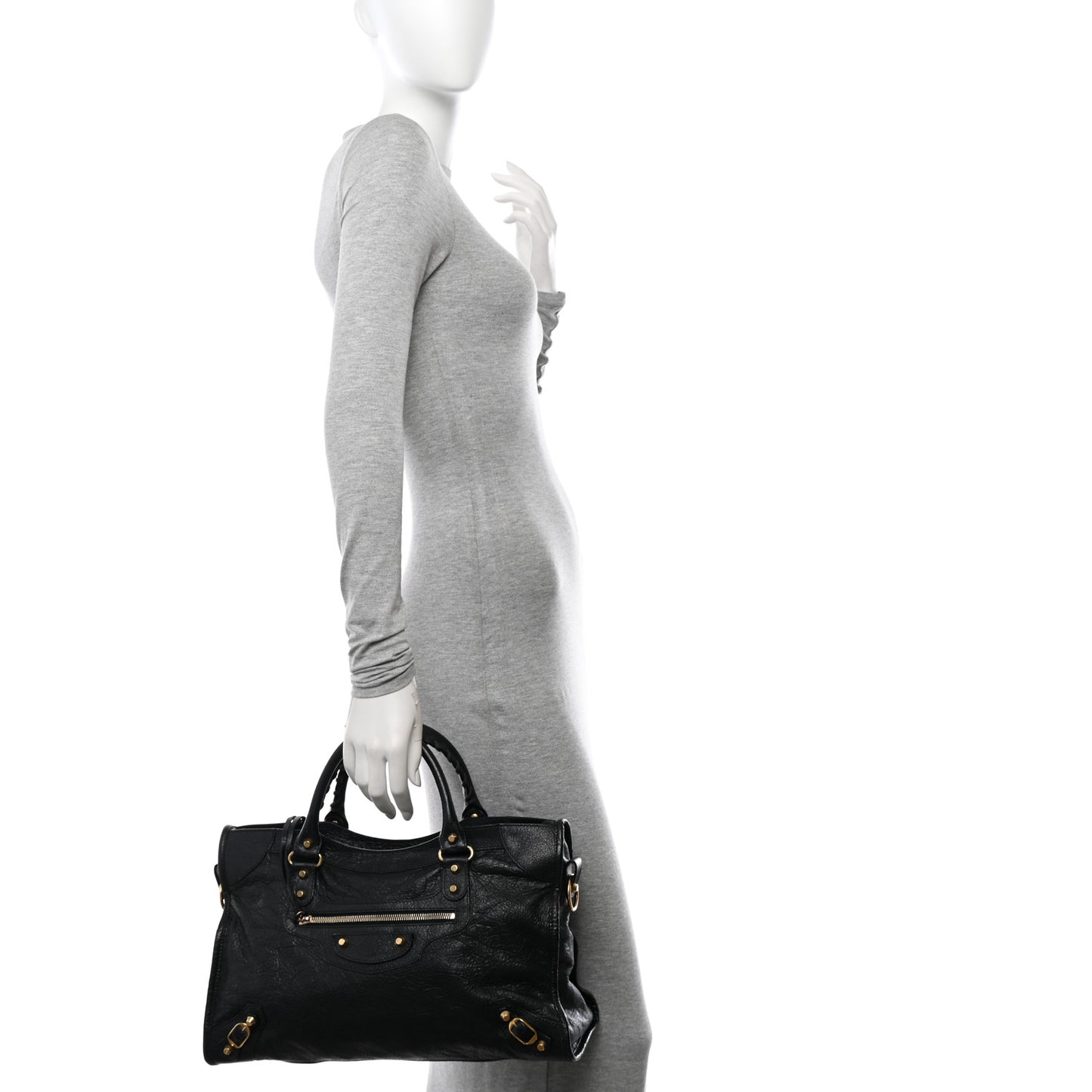 Agneau Classic Gold Hardware City Black