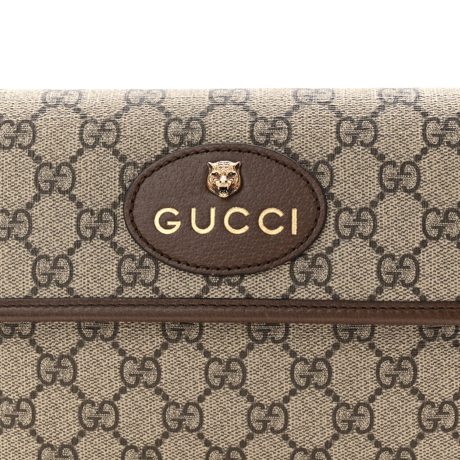 Gucci GG Supreme Monogram Neo Vintage Web Belt Bag Brown 8 of 10
