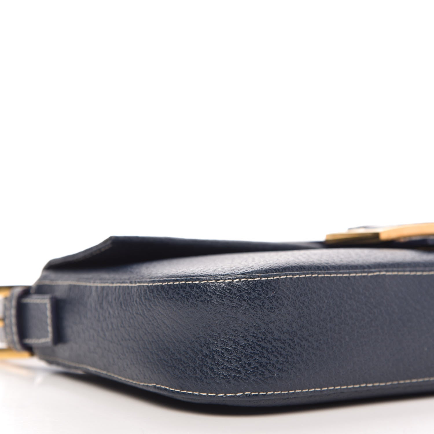 Fendi Boarskin Baguette Navy Blue 6 of 11