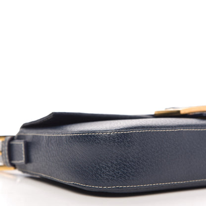 Fendi Boarskin Baguette Navy Blue 6 of 11