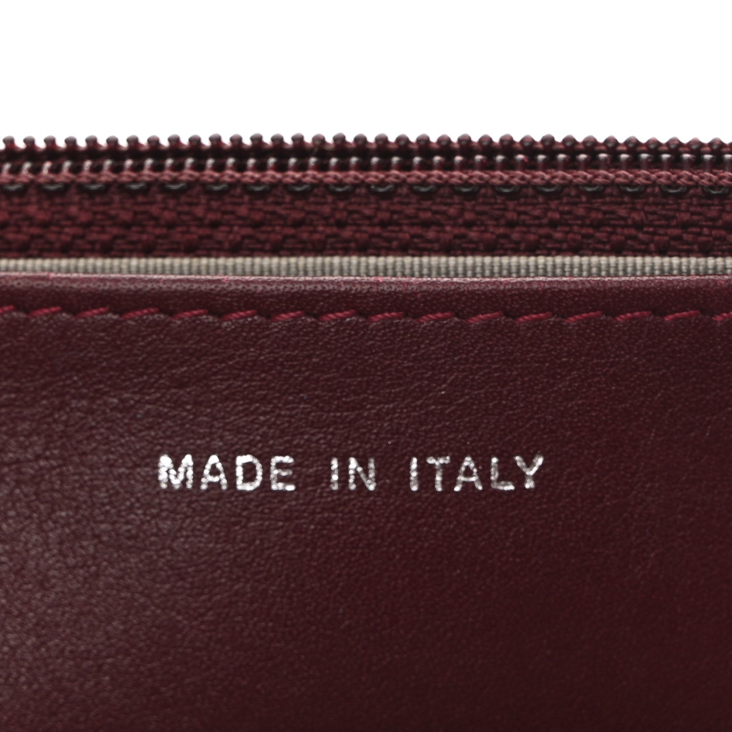 Patent Quilted Brilliant Wallet On Chain WOC Red