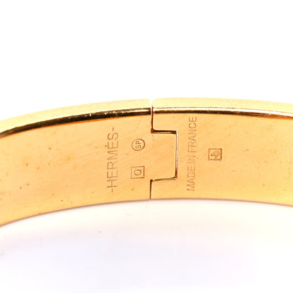 Hermes Enamel Narrow Clic Clac H Bracelet PM White 4 of 5