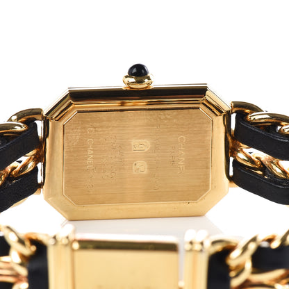 Chanel Stainless Steel Lambskin 20mm Chain Premiere Quartz Watch Gold S 5 of 6