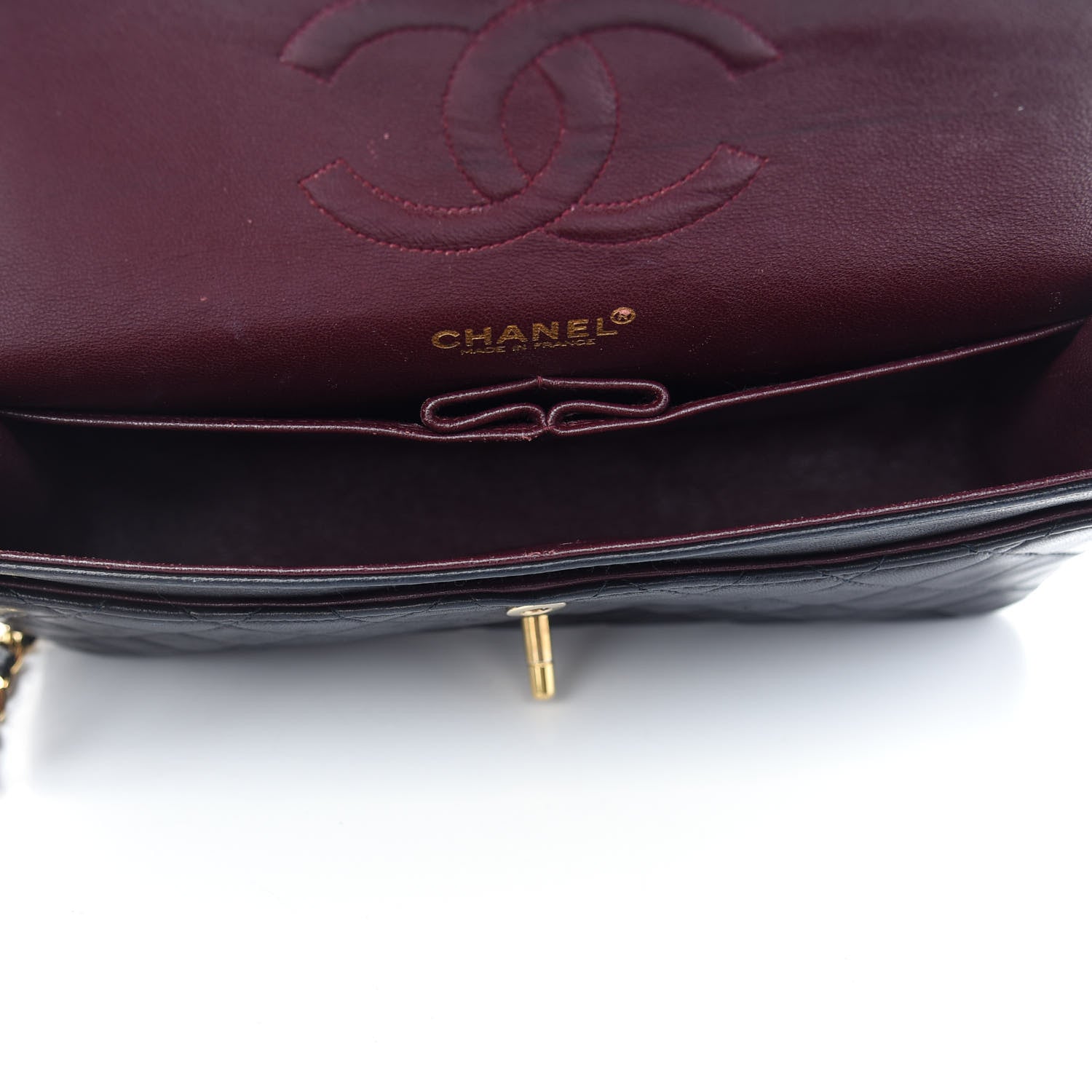 Chanel Lambskin Quilted Medium Double Flap Black 5 of 11