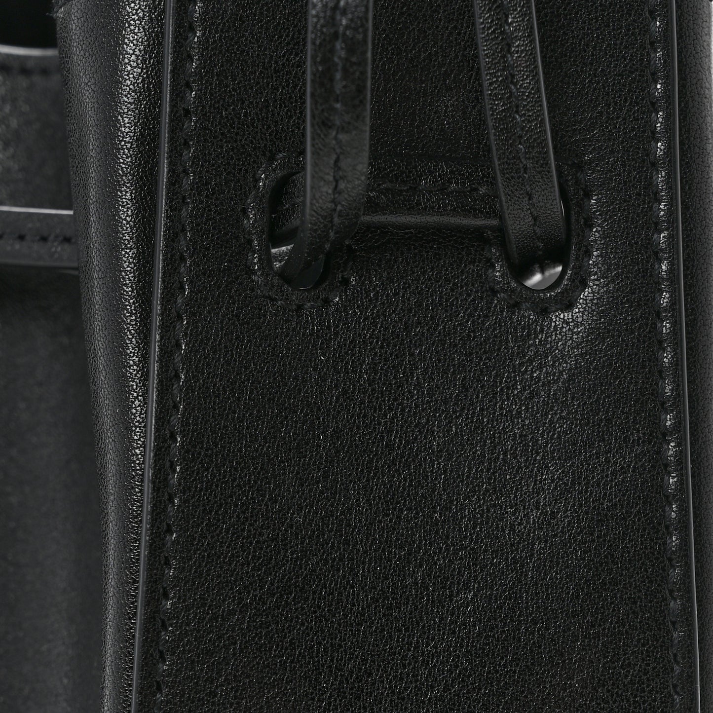 Calfskin Small Bucket Bag Black