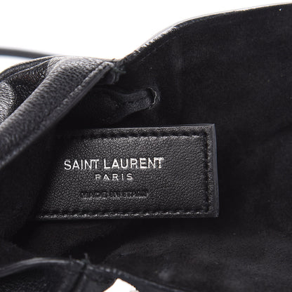Saint Laurent Sheepskin Studded Toy Anita Crossbody Black 5 of 10