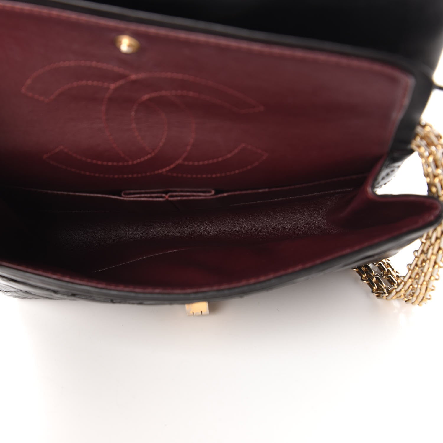 Chanel Aged Calfskin Quilted 2.55 Reissue 225 Flap Black 6 of 11
