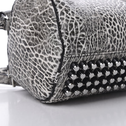 Alexander Wang Pebbled Lambskin Rockie Black White Rhodium Hardware 10 of 11