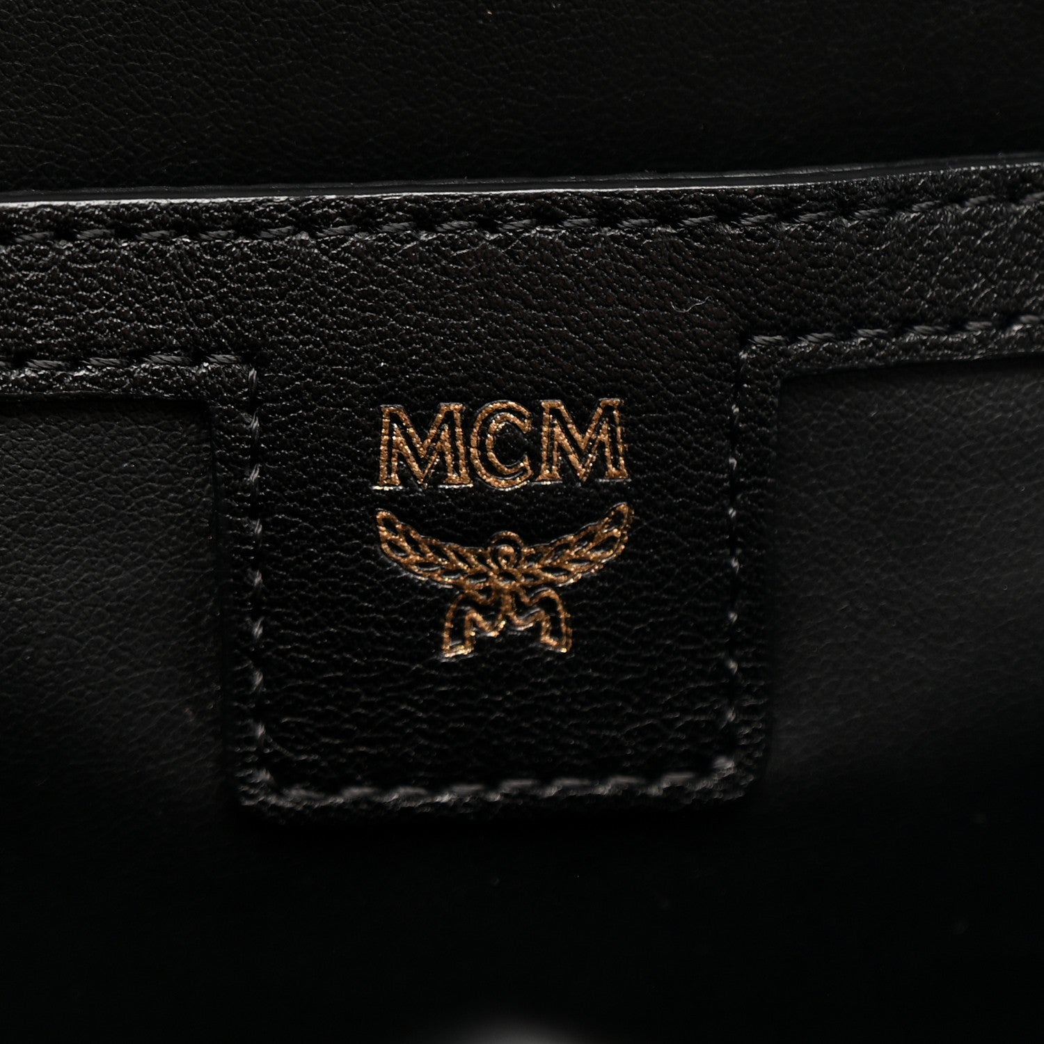 MCM Visetos Small Stark Backpack Cognac Black 6 of 9