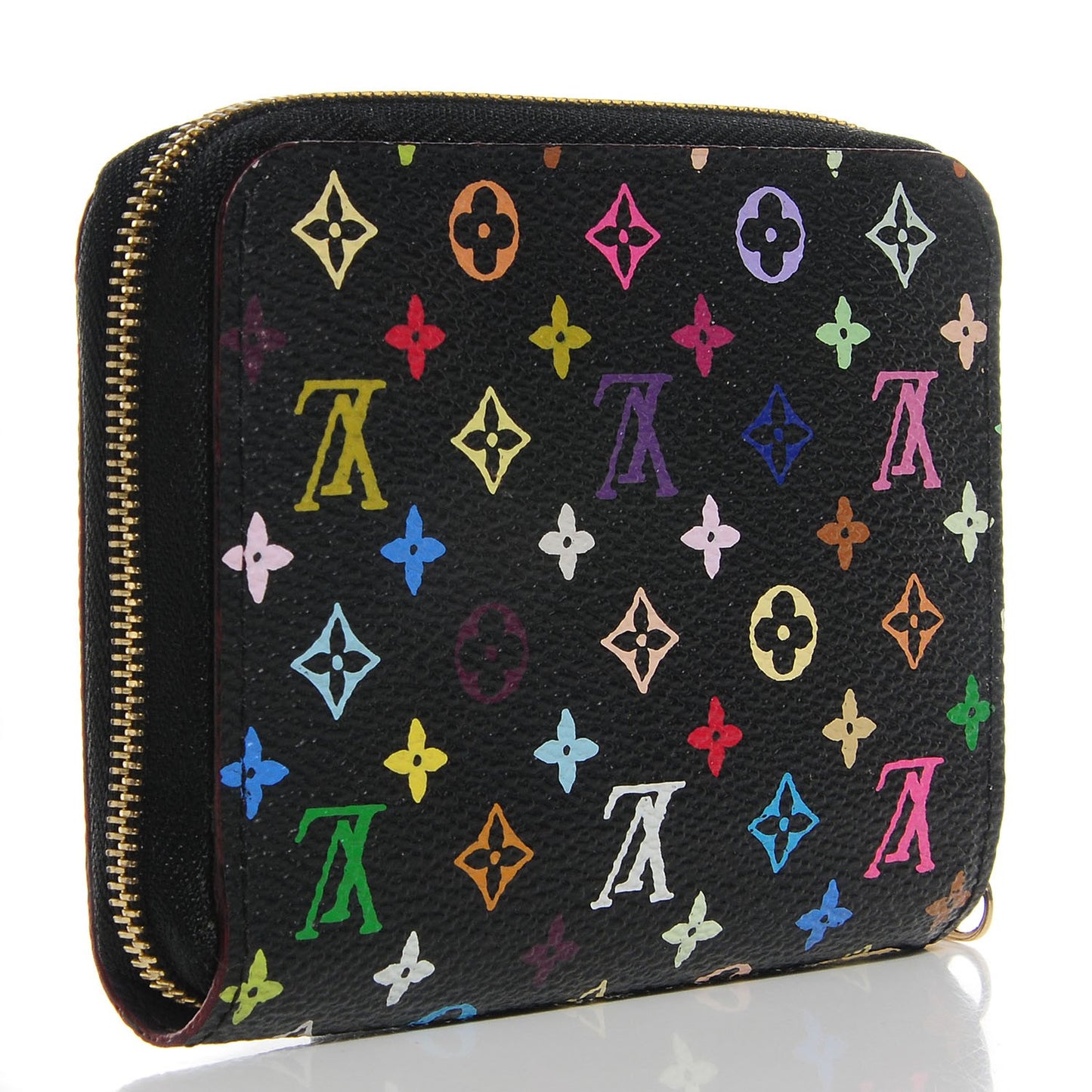 Monogram Multicolor Zippy Coin Purse Black Violet