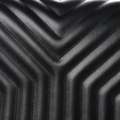 Saint Laurent Calfskin Quilted Y Joan Satchel Black 10 of 13