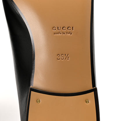 Gucci Calfskin Womens Jordaan Loafers 36.5 Black 7 of 10