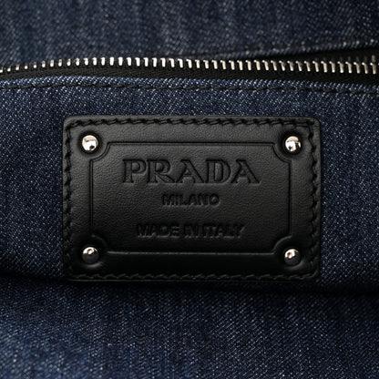 Prada Denim Logo Tote 6 of 10