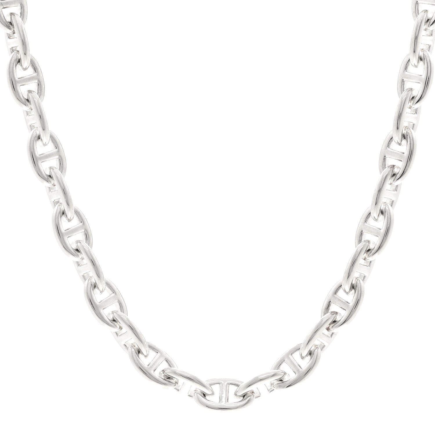 Hermes Sterling Silver Chaine D'Ancre Necklace PM 1 of 6