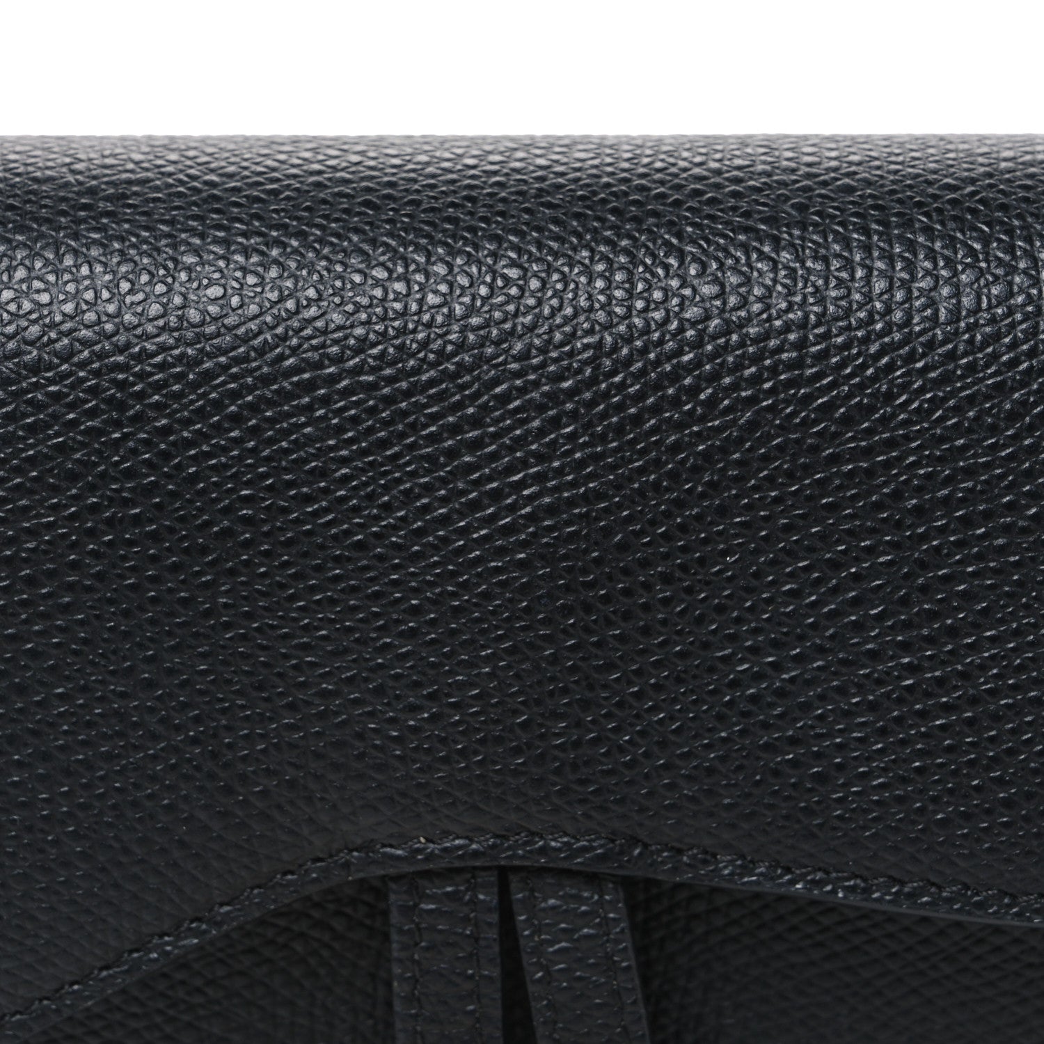 Christian Dior Grained Calfskin Saddle Belt Bag Black 6 of 8