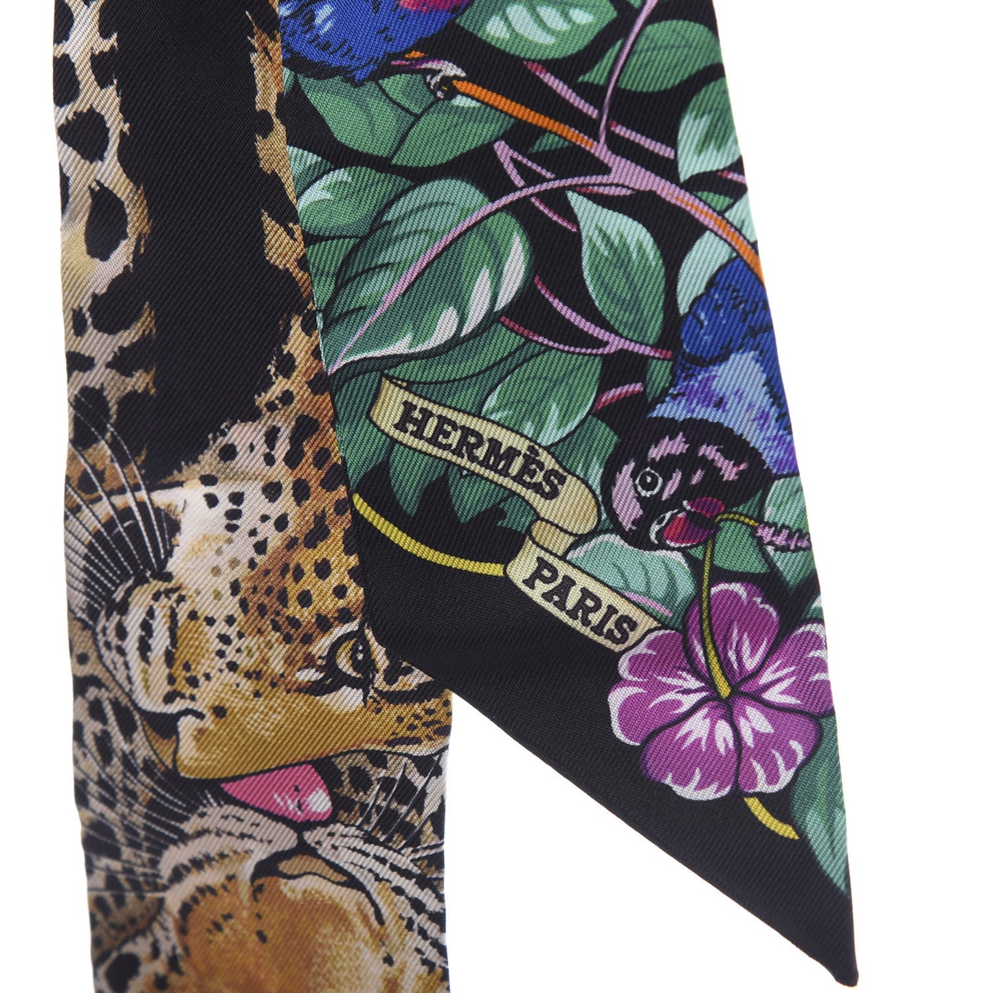 Silk Jungle Love Love Twilly Black Vert Rose Vif
