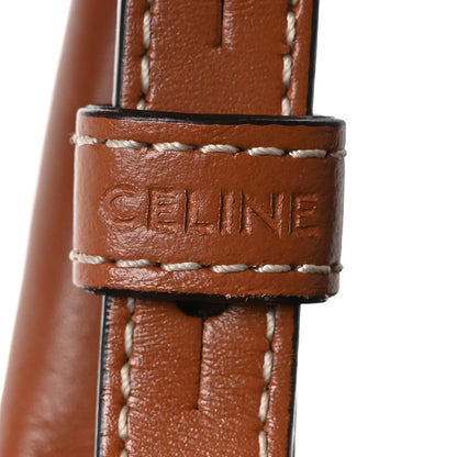 Celine Triomphe Canvas Calfskin Mini Vertical Cabas Tan 6 of 9