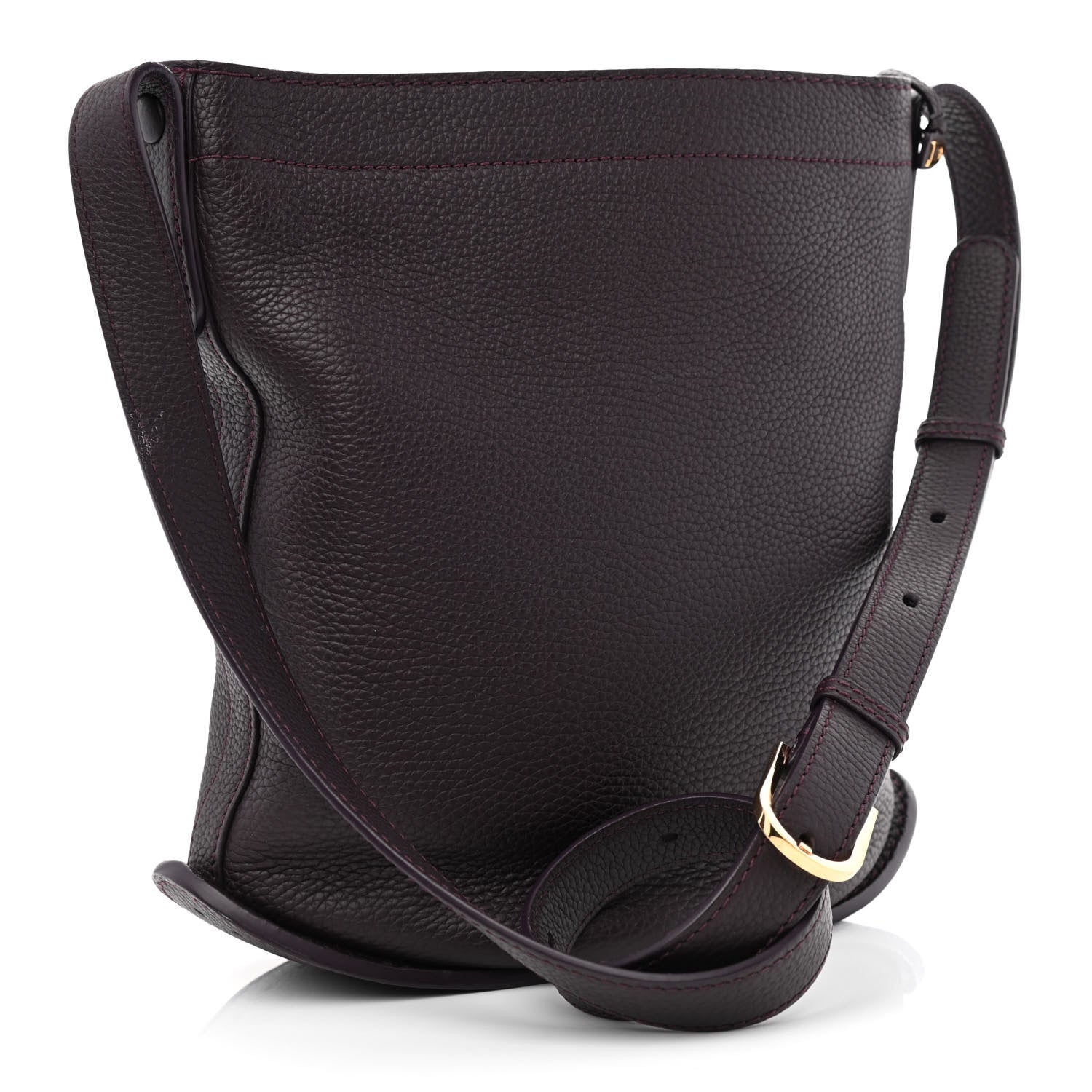 Delvaux Taurillon Pin Daily Surpique Bucket Deep Amethyst 3 of 11
