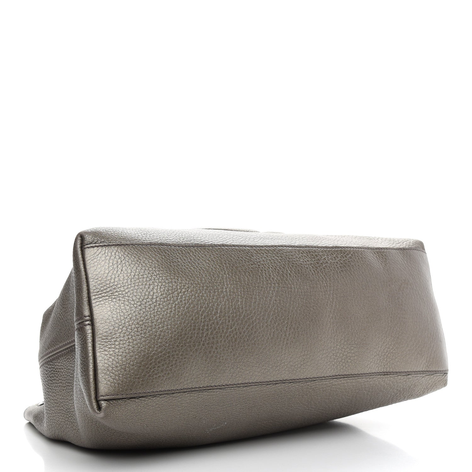 Gucci Metallic Pebbled Calfskin Medium Soho Chain Shoulder Bag Sasso 3 of 15
