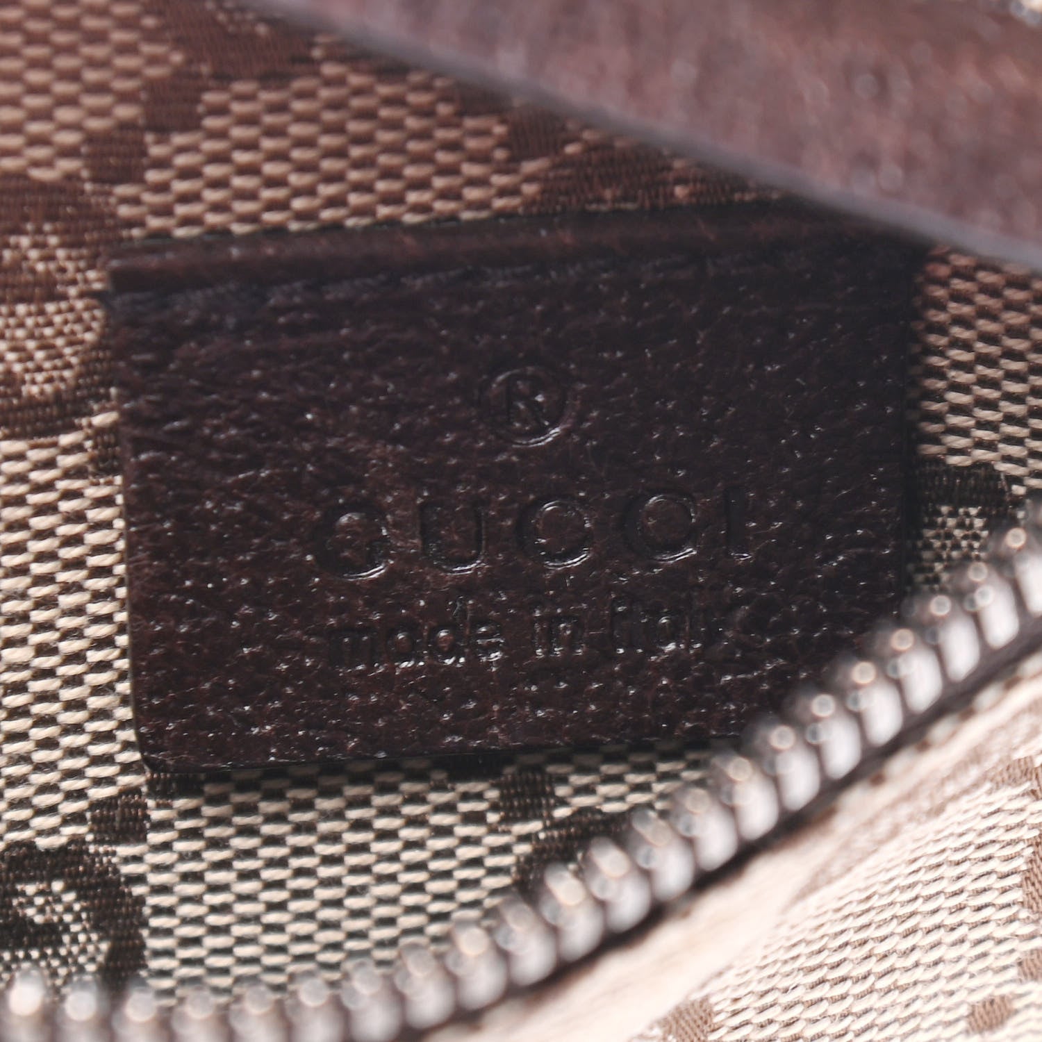 Gucci GG Monogram Double Pocket Belt Bag Dark Brown 5 of 7