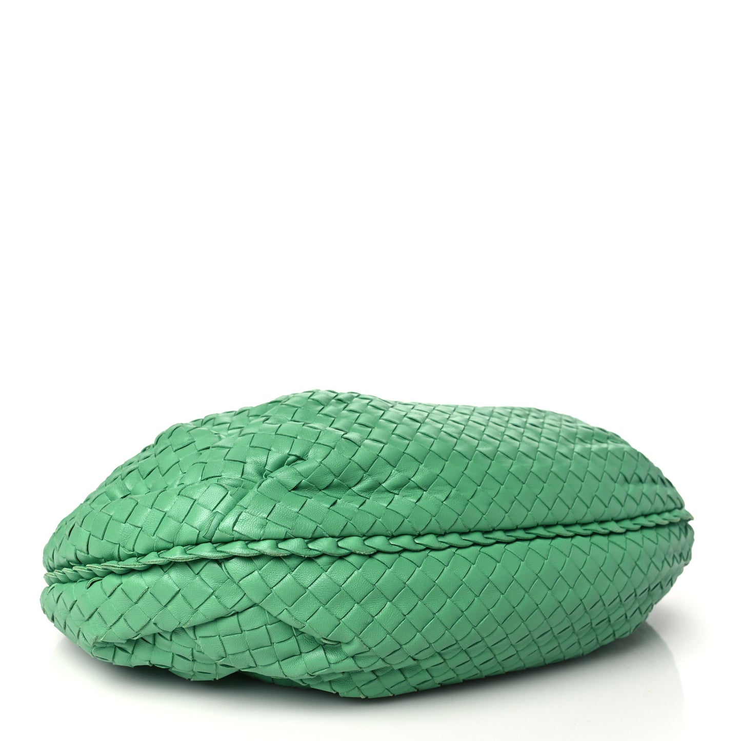 Nappa Intrecciato Medium Belly Veneta Hobo Green