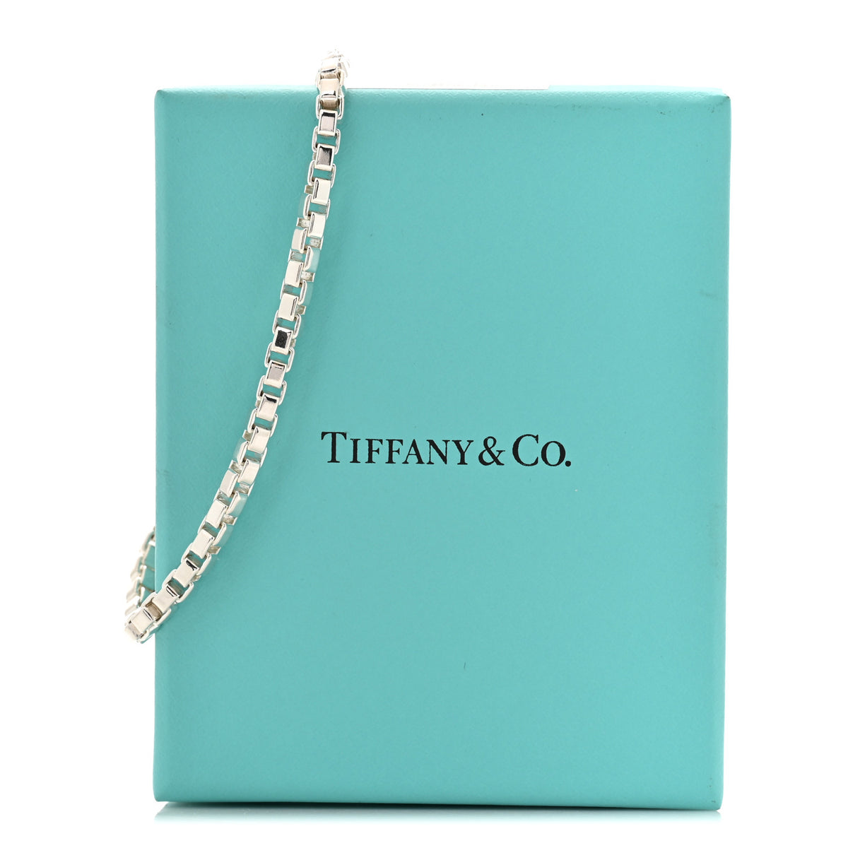 Tiffany Sterling Silver 4mm Venetian Link Bracelet 5 of 5