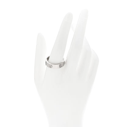 Cartier 18K White Gold 5.5mm LOVE Ring 65 11 2 of 4
