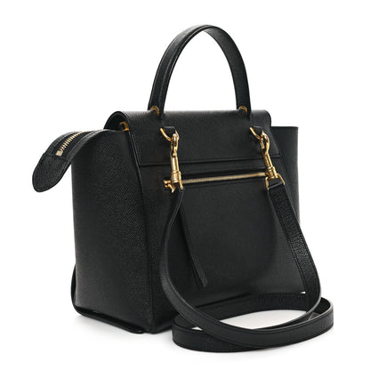 Celine Grained Calfskin Micro Belt Bag Black 3 of 11