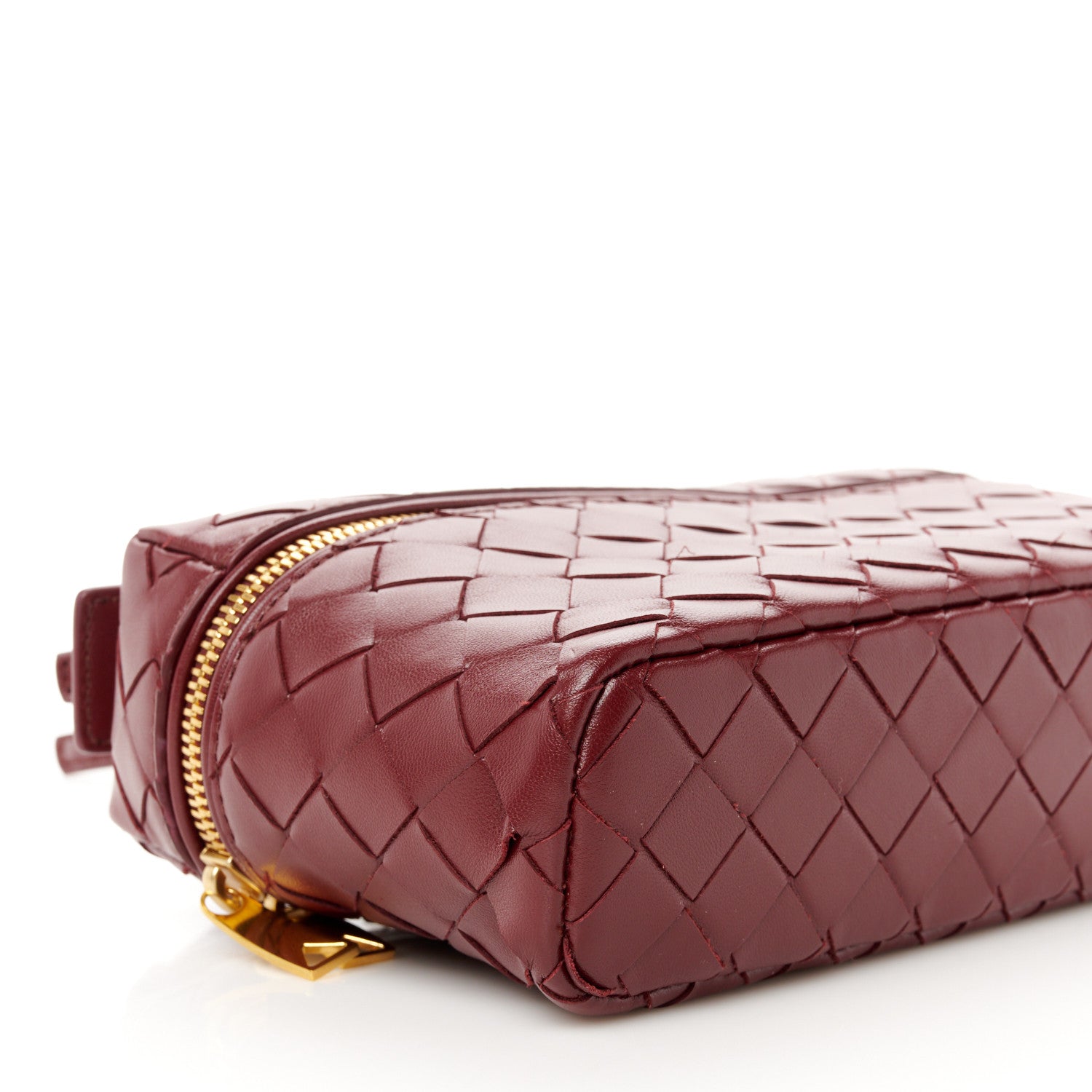 Bottega Veneta Nappa Intrecciato Bang Bang Vanity Case Cherry 9 of 10