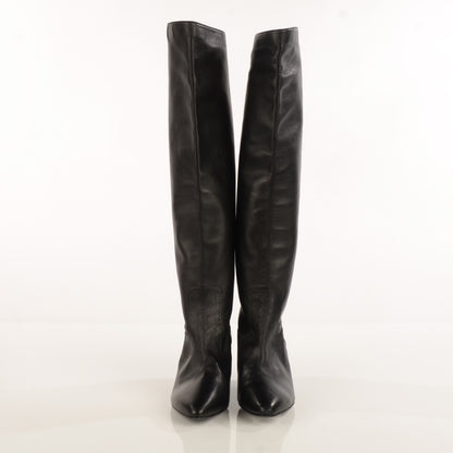 Chanel Lambskin CC Cap Toe Boots 38 Black 2 of 6