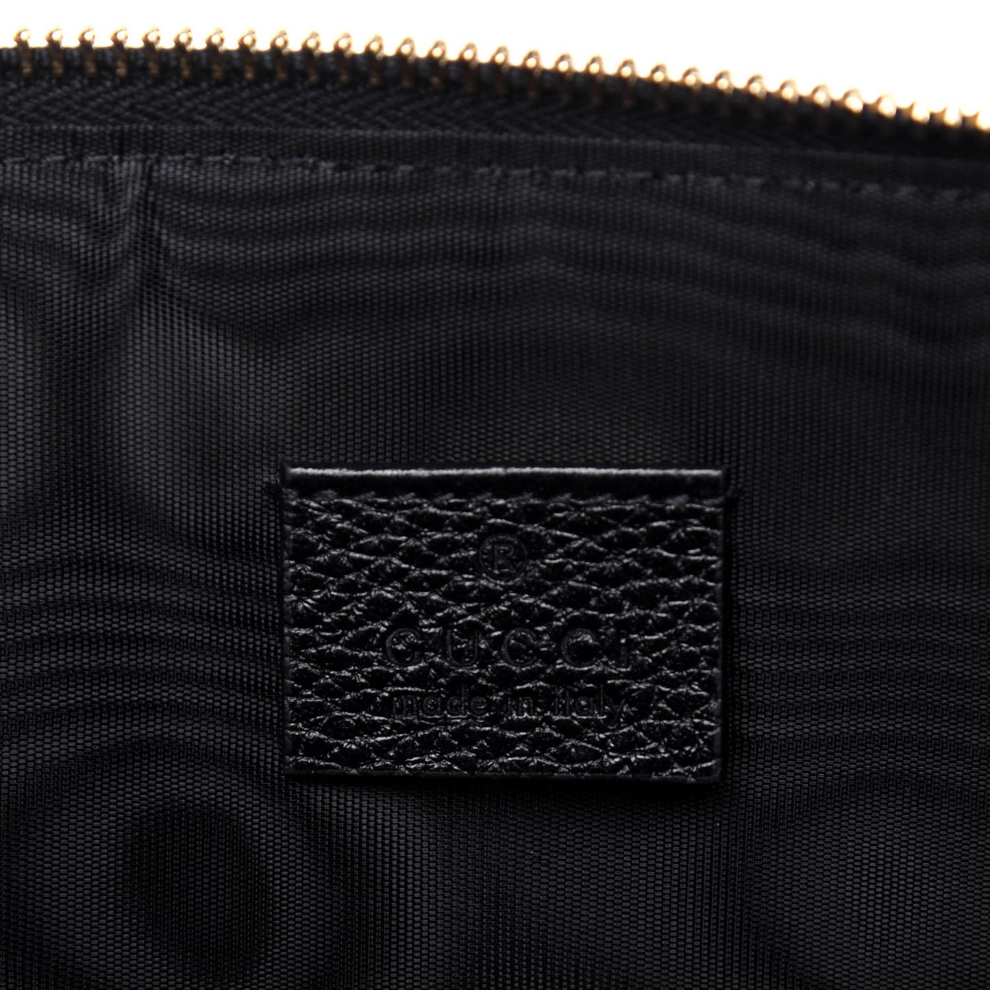 Grainy Calfskin Zumi Pouch Black
