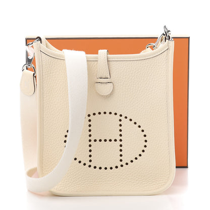 Hermes Taurillon Clemence Amazone Evelyne TPM Nata Craie 11 of 11