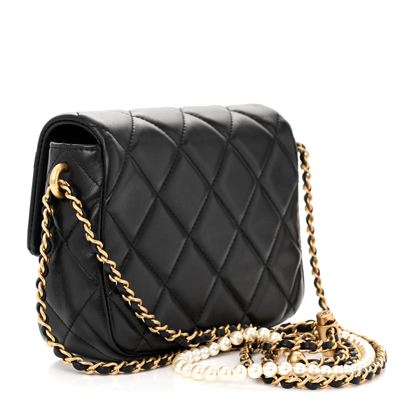 Lambskin Quilted Mini My Perfect Flap Black