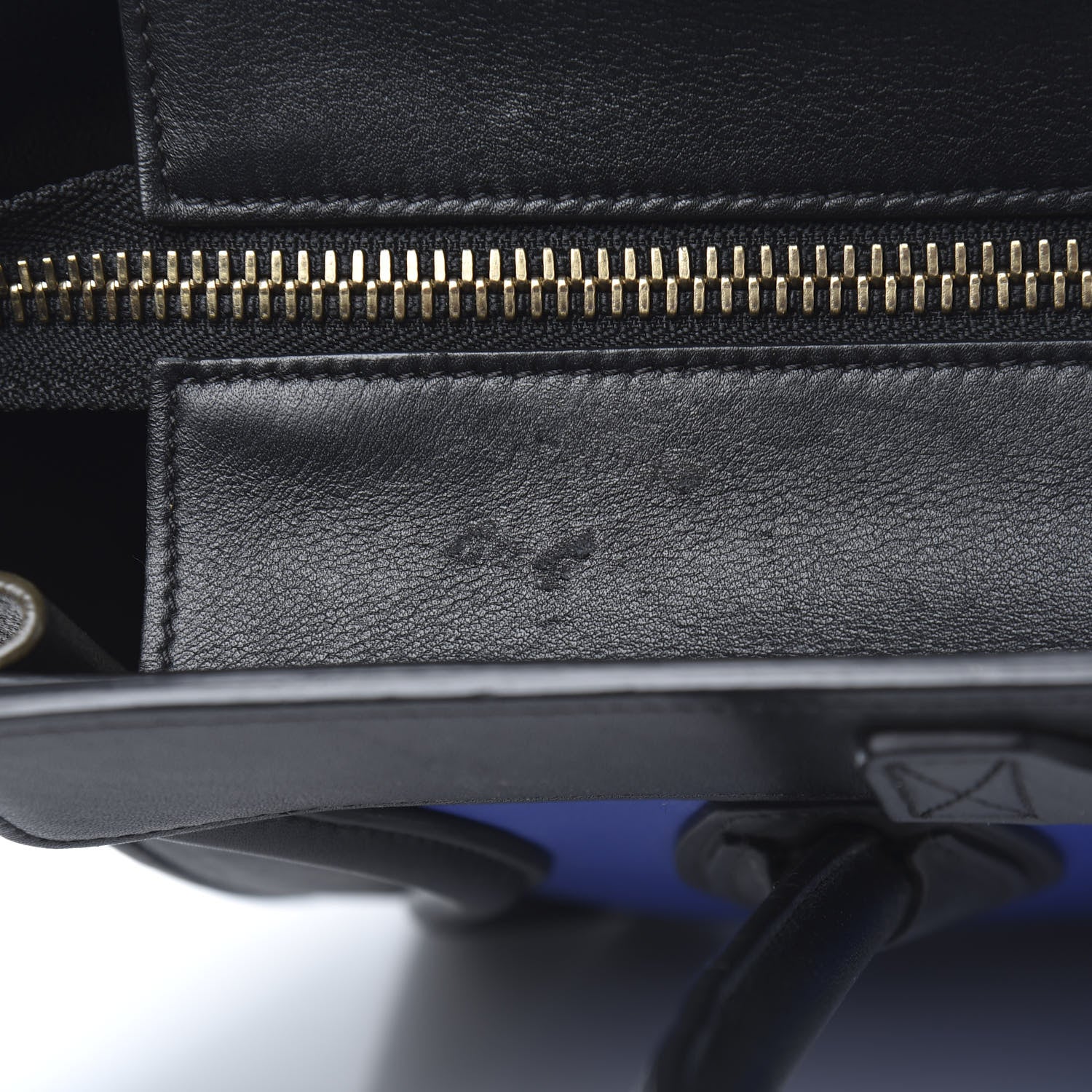 Celine Smooth Calfskin Micro Tri-Color Luggage Cobalt 12 of 12