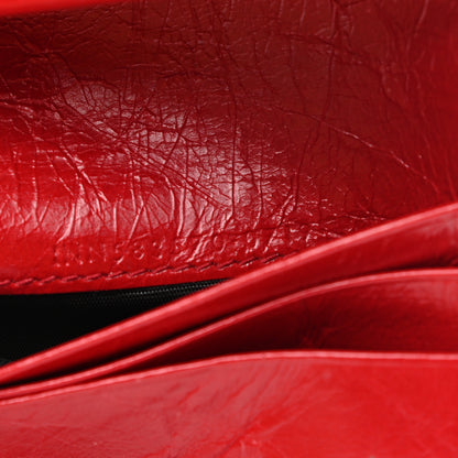 Saint Laurent Crinkled Calfskin Matelasse Monogram Niki Compact Wallet Red 7 of 10