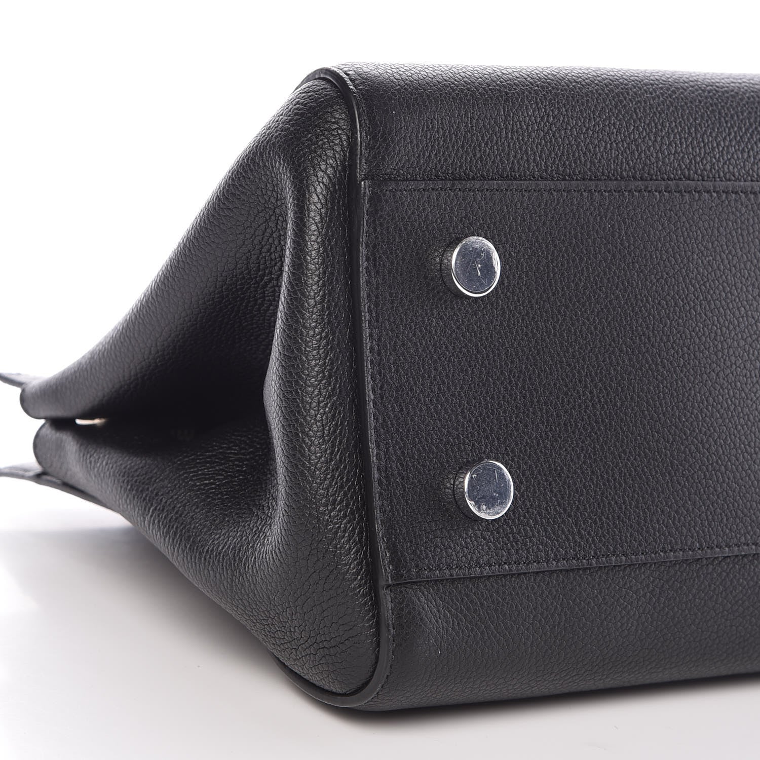 Saint Laurent Grained Calfskin Small Cabas Rive Gauche Black 5 of 11