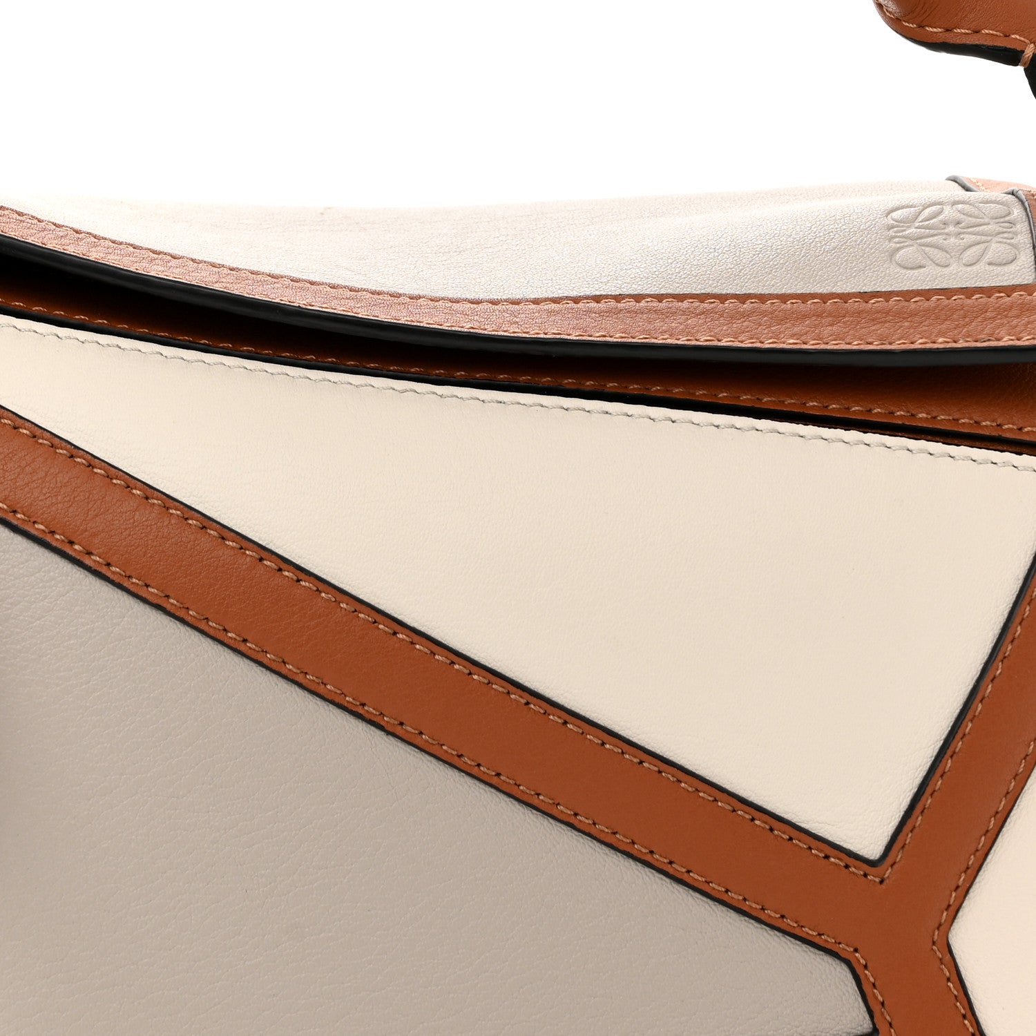Loewe Calfskin Small Graphic Puzzle Bag Ghost Soft White 7 of 9