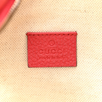 Gucci Grained Calfskin Logo Belt Bag Hibiscus Red 6 of 11