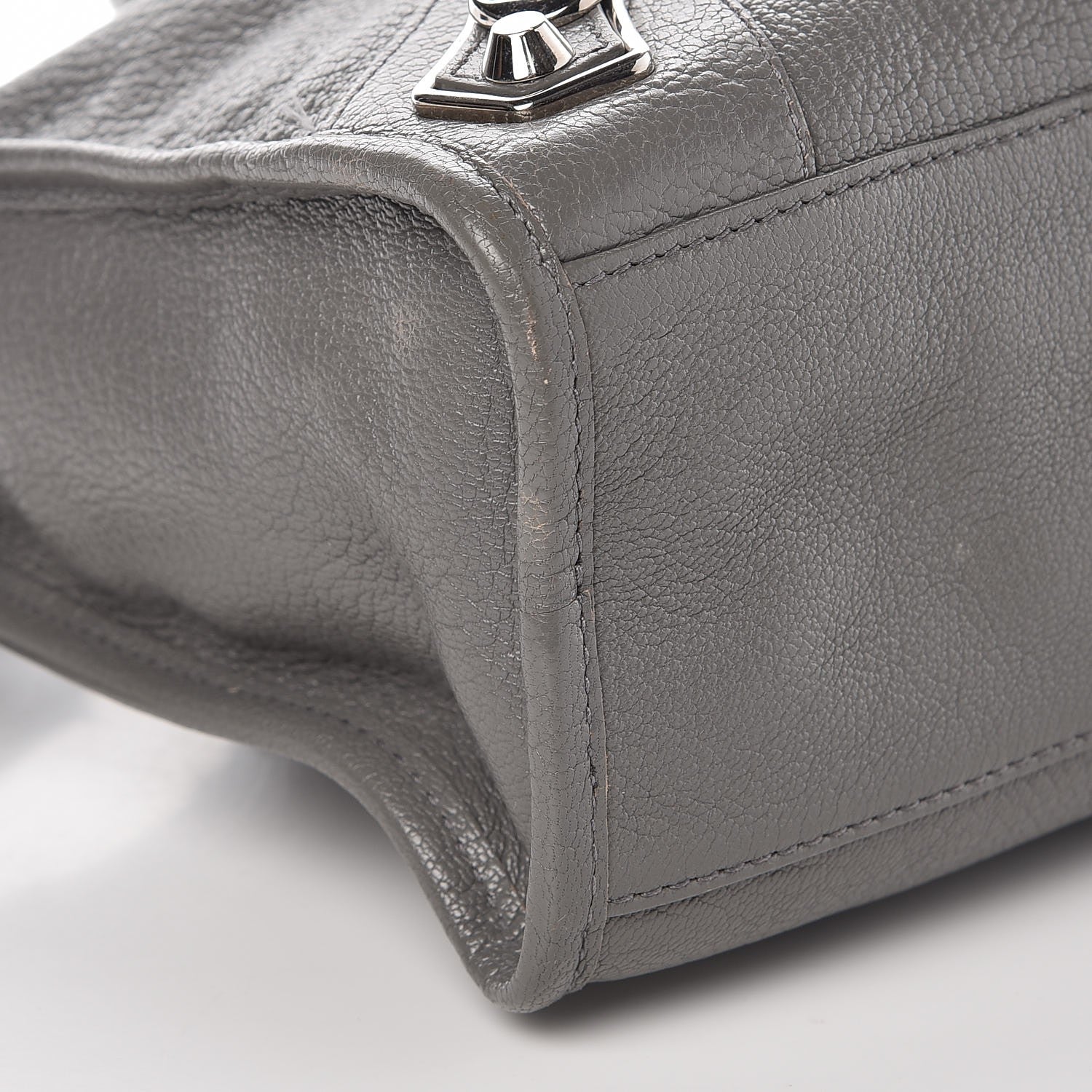 Balenciaga Chevre Silver Metallic Edge Hardware S City Gris Acier 9 of 10