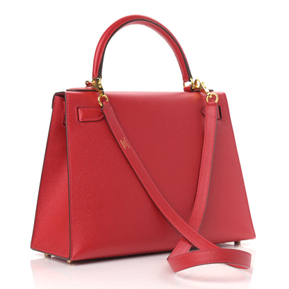 Hermes Epsom Kelly Sellier 28 Rouge Casaque 3 of 11