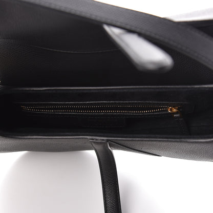 Christian Dior Grained Calfskin Saddle Bag Black 7 of 10