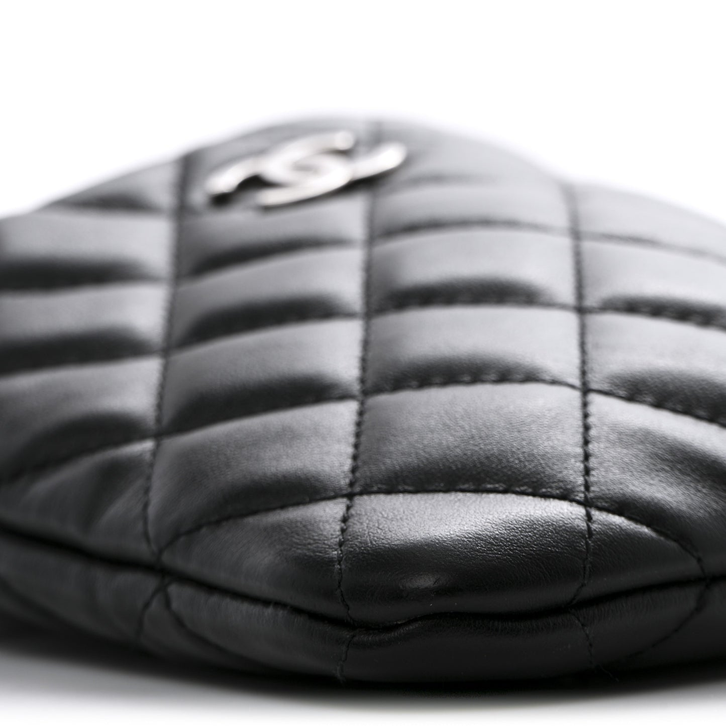Lambskin Quilted Crossbody Bag Black