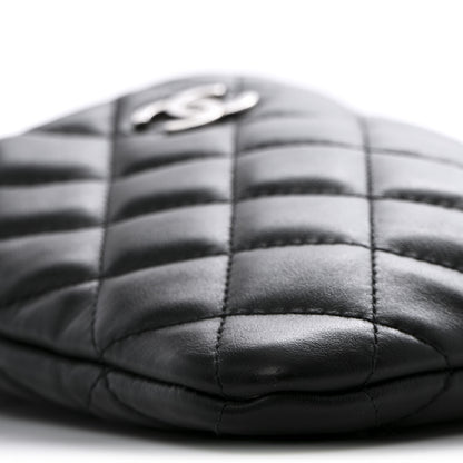 Chanel Lambskin Quilted Crossbody Bag Black 18 of 23