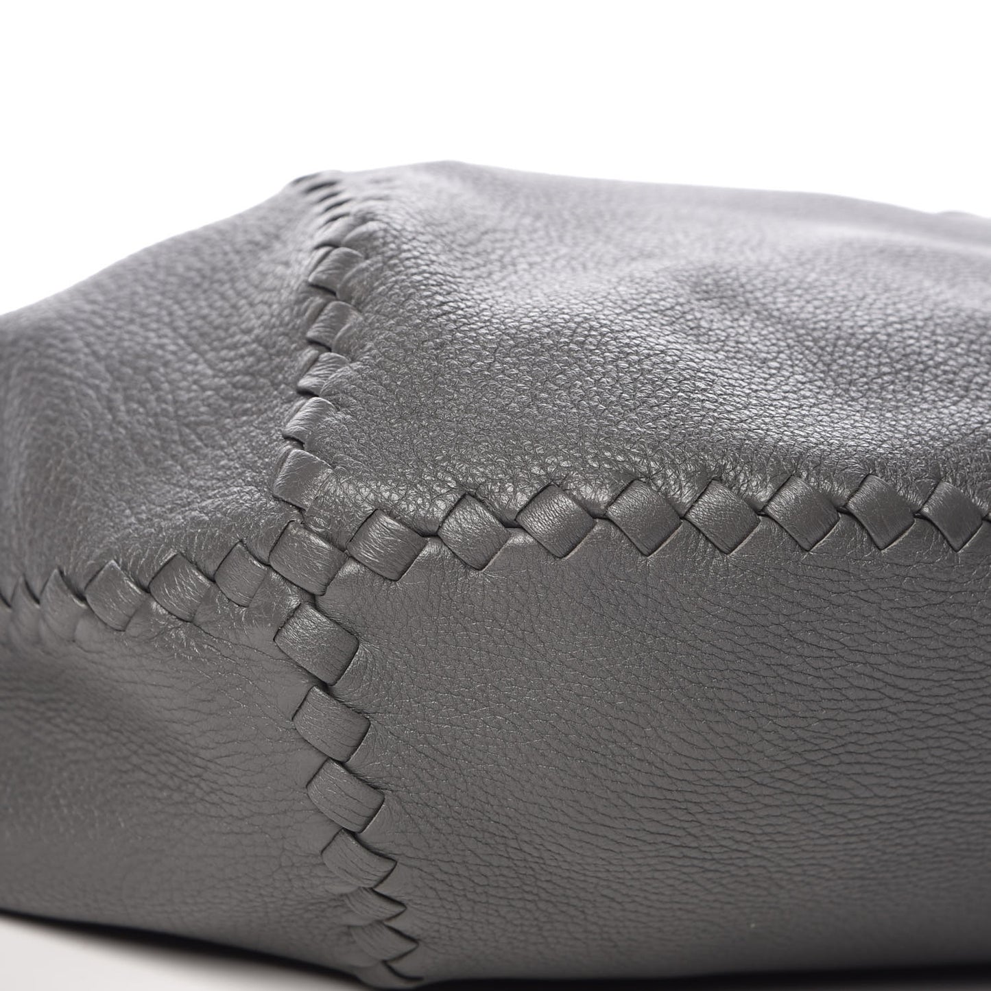 Cervo Deerskin Large Hobo Light Grey
