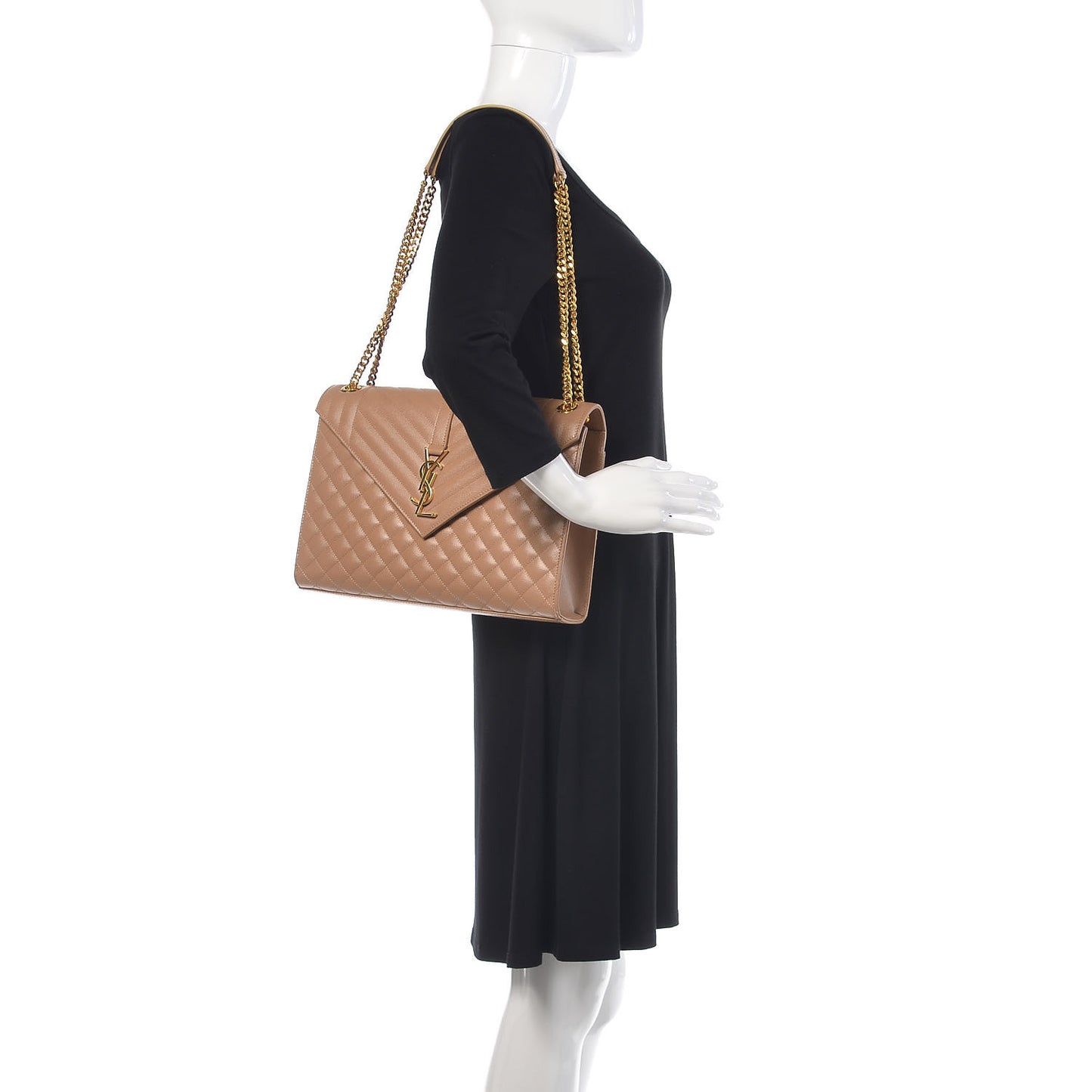 Grain De Poudre Mixed Matelasse Large Triquilt Monogram Satchel Cork