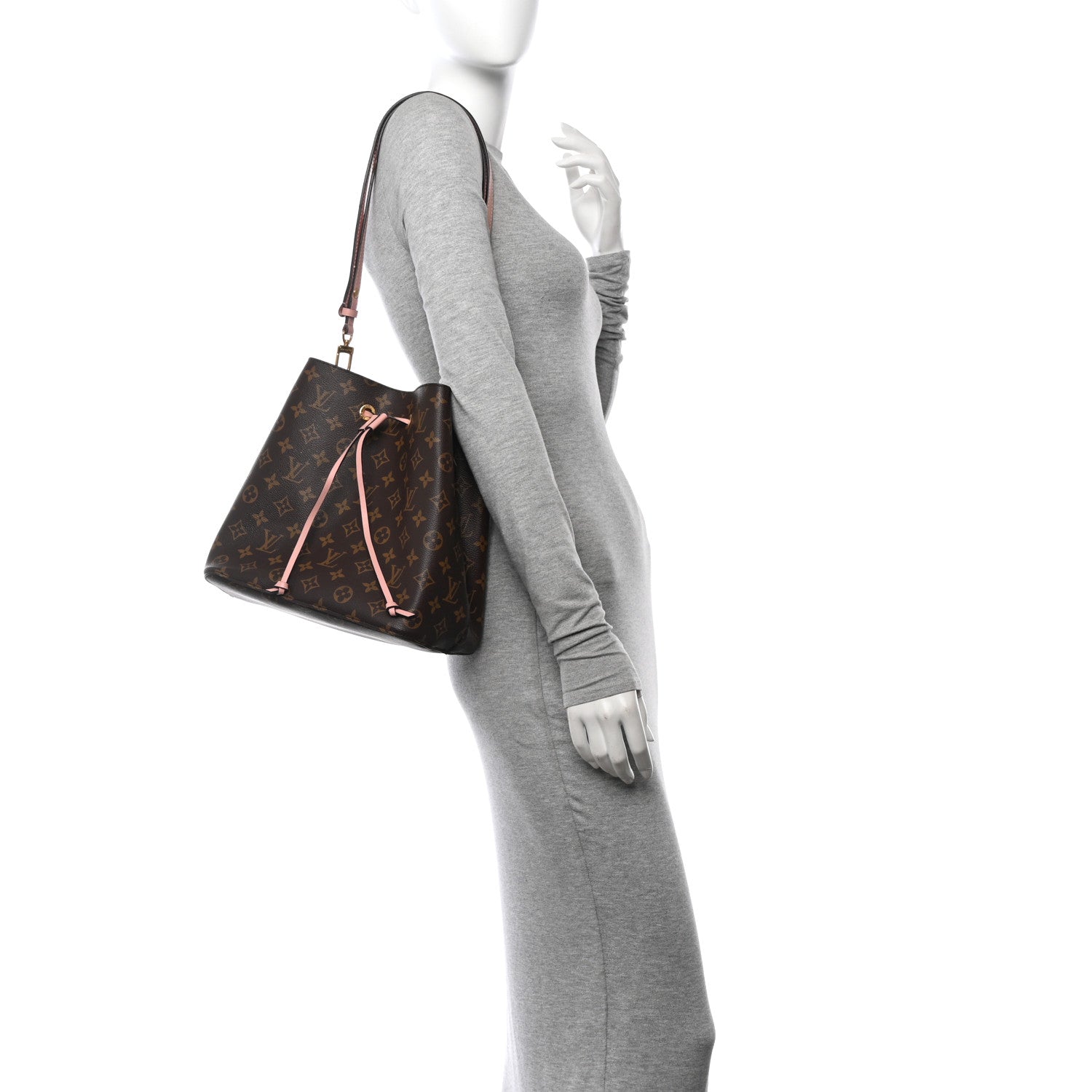 Louis Vuitton Monogram Neonoe MM Rose Poudre 2 of 12